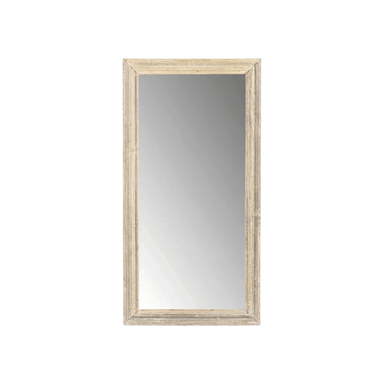 AGED TEAK DRESS MIRROR