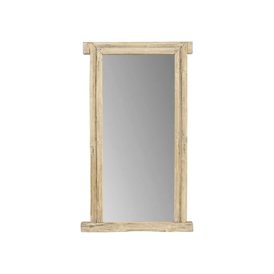 AGED TEAK DRESS MIRROR