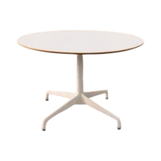 Authentic Eames All-White Dining Table by Herman Miller