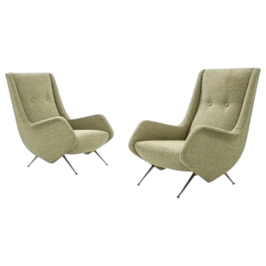 Aldo Morbelli Lounge Chairs, 1960's Italy.