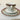 Alfred Meakin Trio Set / Go - white Ironstone Chintz pattern Trios with burgundy and gold patterned trim - Bazaa