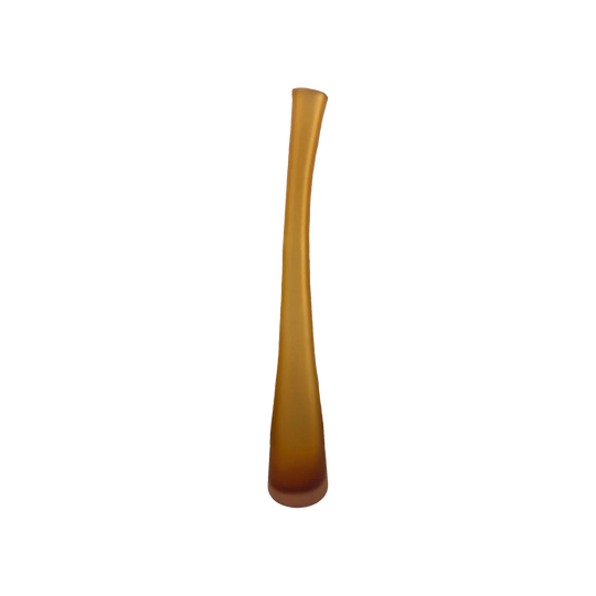 Amber Frosted Glass Bottle Vase By Villeroy & Boch