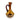 Amber glass Carafe with wicker base - Bazaa