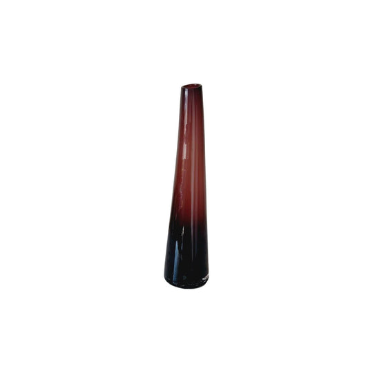 Amethyst Sleek Art Glass Vase