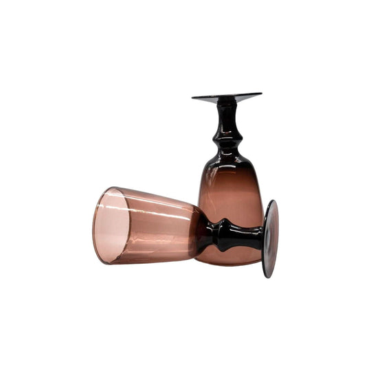 Amethyst Wine Goblets. Set of 2