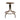 An industrial artist studio stool with round leather seat. Designed to be height adjustable - Bazaa