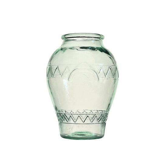 AN ITALIAN ‘ANTIQUA’ SERIES GLASS FLOOR VASE Attributed to Stelvia, Empoli, Circa 1968-1972