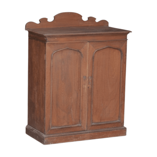 Anglo-Indian Style Teak Linen Press c.1900