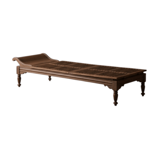 Anglo-Indian Teak Daybed.