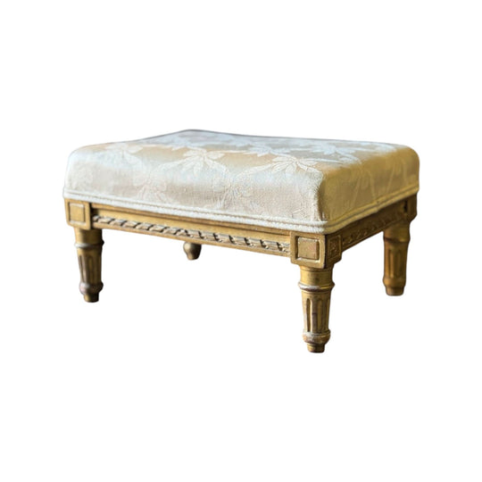 Antique 18th Century French Carved Timber Footstool