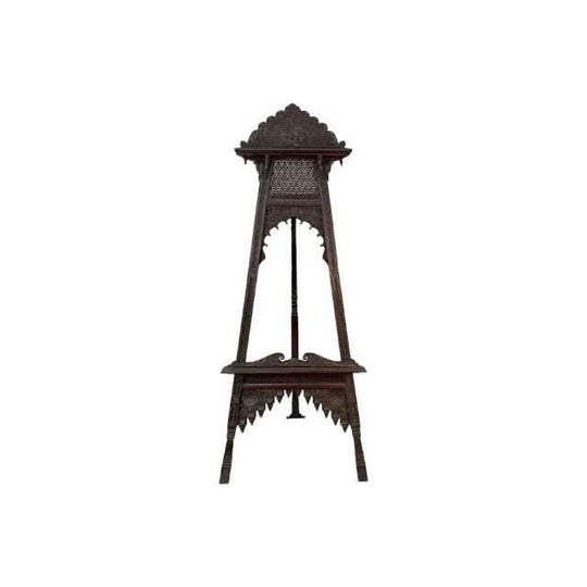 Antique 19th century carved Rosewood Anglo Indian Easel.