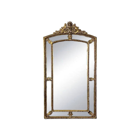 Antique 19th century French Louis XVI style Margin Mirror.