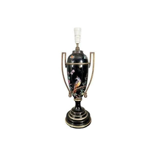 Antique 19th century French Vase converted in to an Electric Lamp.