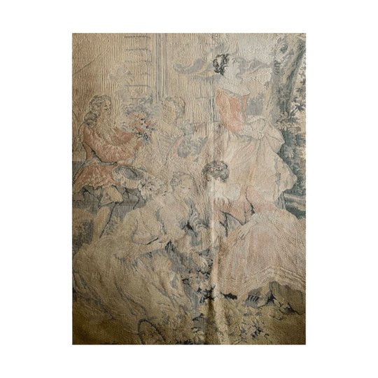 Antique 19th Century Pastoral Tapestry