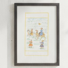 Antique Anglo Indian Framed Watercolors of Elephants with Riders | Bazaa | Designer, Vintage and Antique Furniture