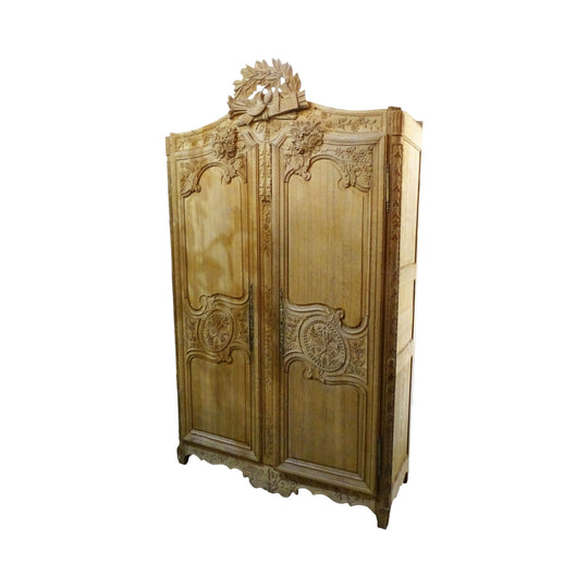 Antique armoire from 18th -19th century French 'Armoire de Mariage'