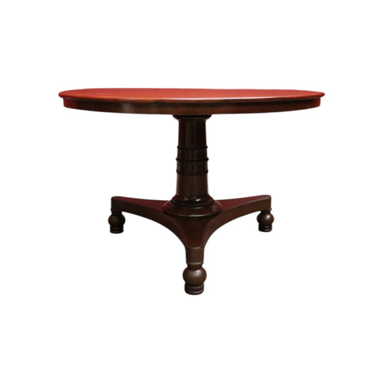 Antique Australian Cedar Dining or Kitchen Table, or large Pedestal Foyer Table.