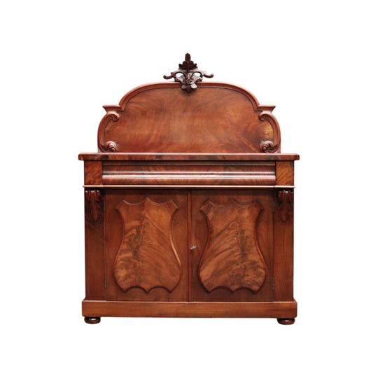 Antique Australian Cedar Shield Door Chiffonier, Felt Lined Drawer.