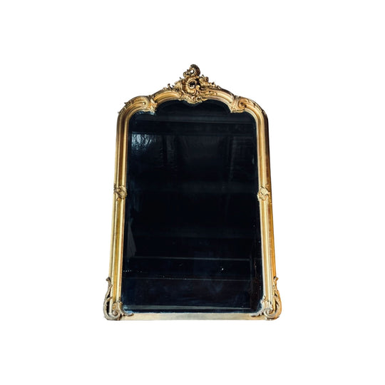 Antique Baroque Timber & Gesso Mirror