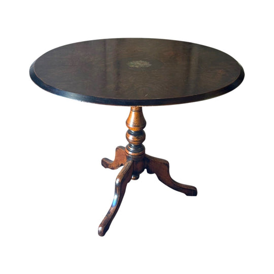 Antique Burr Walnut Tilt-Top Table