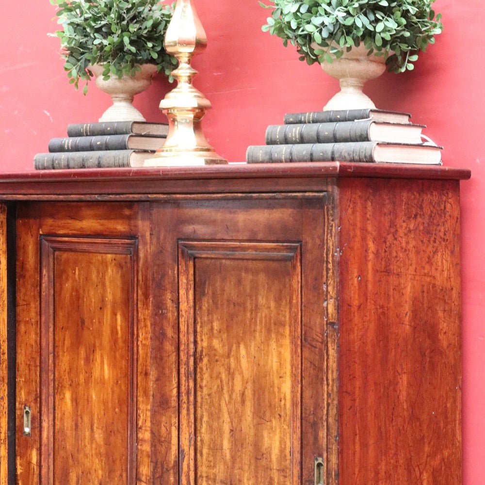 Antique Cedar Cabinet Sliding Doors Slim Storage Hall or Entry. B12952 | Bazaa | Designer, Vintage and Antique Furniture