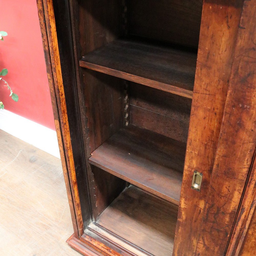 Antique Cedar Cabinet Sliding Doors Slim Storage Hall or Entry. B12952 | Bazaa | Designer, Vintage and Antique Furniture