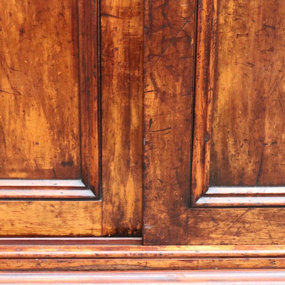 Antique Cedar Cabinet Sliding Doors Slim Storage Hall or Entry. B12952 | Bazaa | Designer, Vintage and Antique Furniture