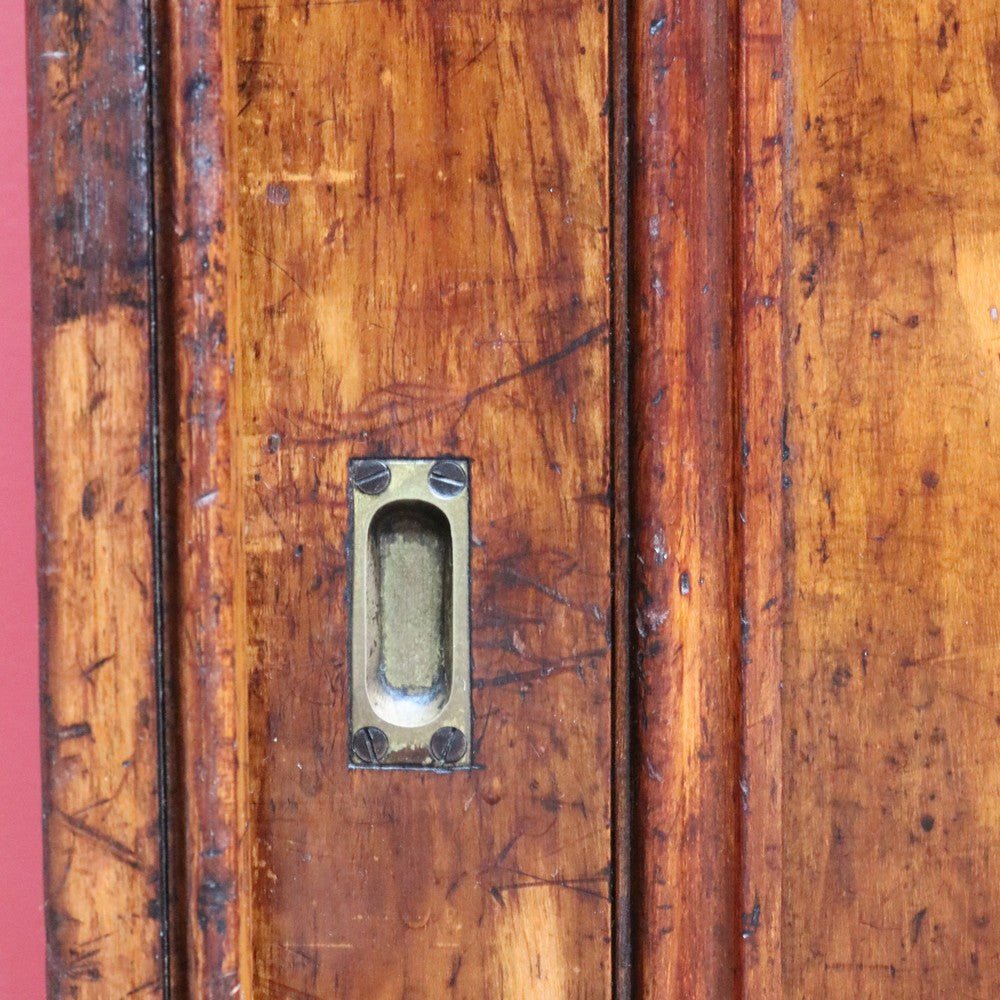 Antique Cedar Cabinet Sliding Doors Slim Storage Hall or Entry. B12952 | Bazaa | Designer, Vintage and Antique Furniture