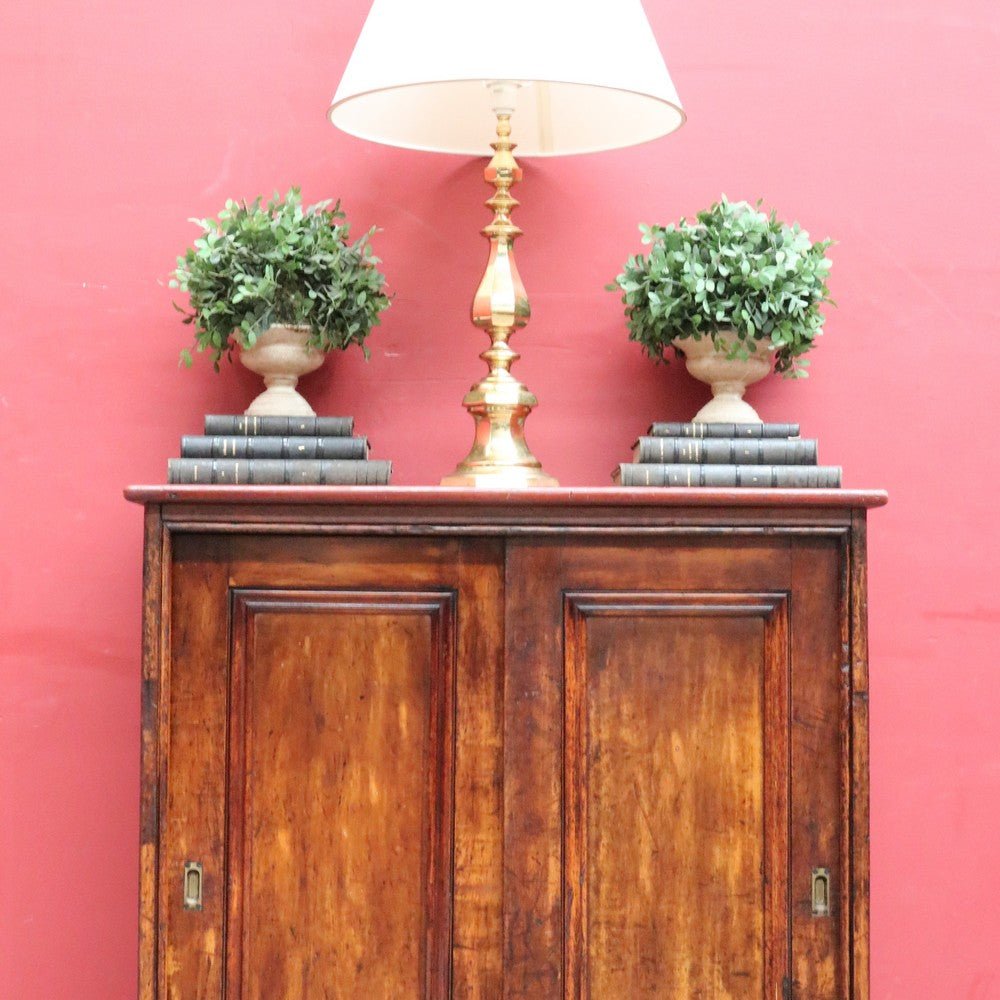 Antique Cedar Cabinet Sliding Doors Slim Storage Hall or Entry. B12952 | Bazaa | Designer, Vintage and Antique Furniture