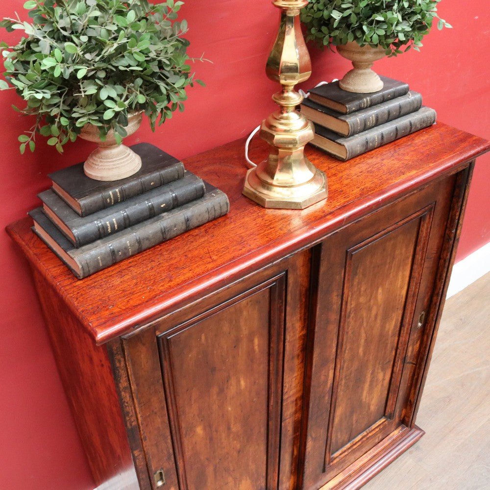 Antique Cedar Cabinet Sliding Doors Slim Storage Hall or Entry. B12952 | Bazaa | Designer, Vintage and Antique Furniture