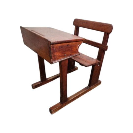 Antique Cedar School Desk