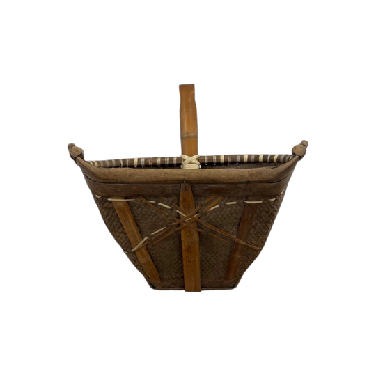 Antique Chinese Basket Scoop