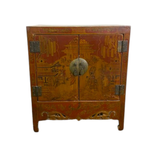 Antique Chinese Lacquered Cabinet