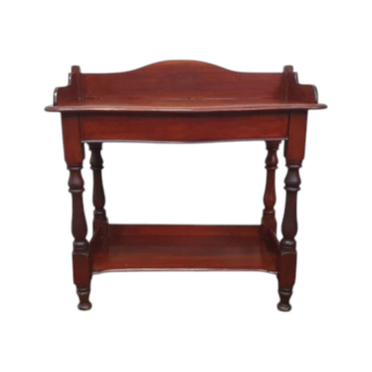 Antique Colonial Cedar Washstand with Shelf Below