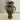 Dark Gray Antique Dutch Copper Urn Vase