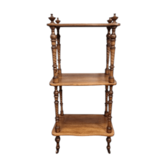 Antique Edwardian Walnut Whatnot