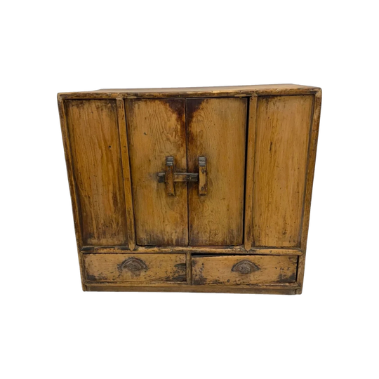 Antique Elm Storage Cabinet