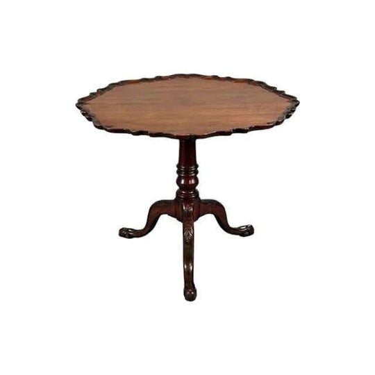 Antique English 18th century George III Mahogany Tea Table  / Occasional Table.