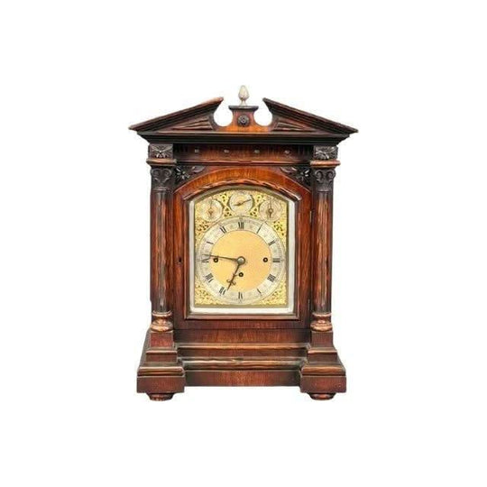 Antique English 19th century early Victorian Bracket Clock.