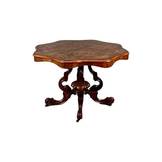 Antique English 19th century Victorian period circa 1875 Walnut Centre Table.