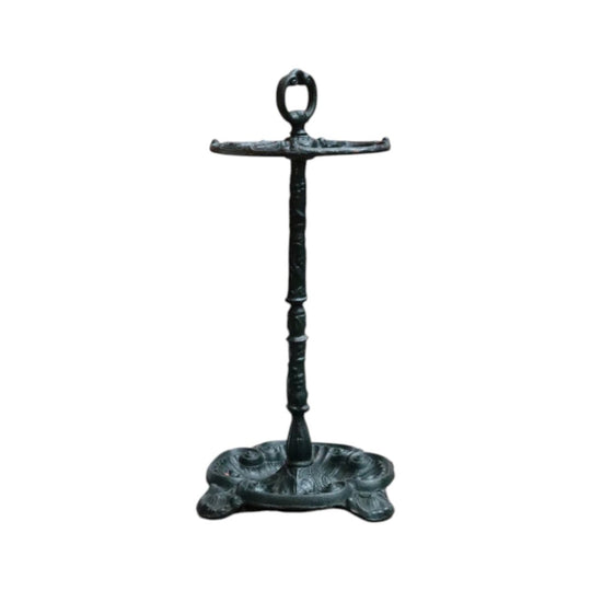 Antique English Cast Iron Umbrella Stand Holder Leaf Drip Tray Antique. B12991