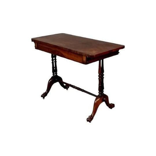 Antique English early Victorian period circa 1840 Rosewood Side Table.