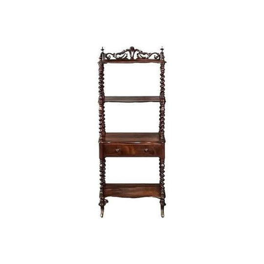 Antique English early Victorian Rosewood circa 1850 What Not Stand / Etagere.