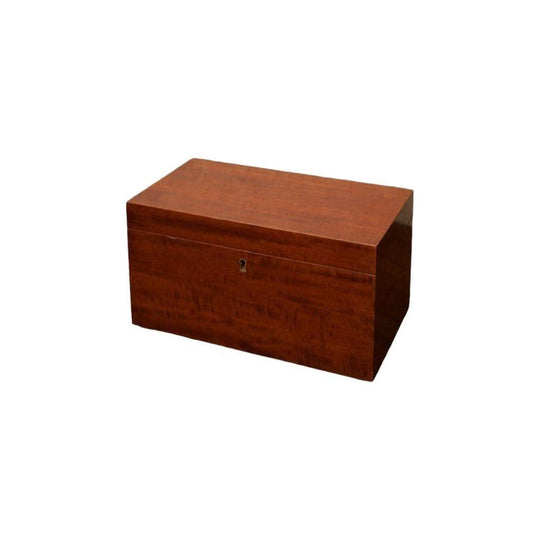 Antique English George III Mahogany Tea Caddy