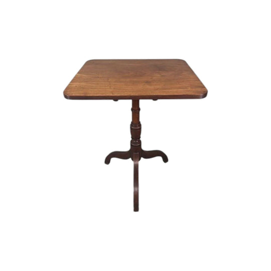Antique English George III period Mahogany Tilt Top Occasional Table / Wine Table