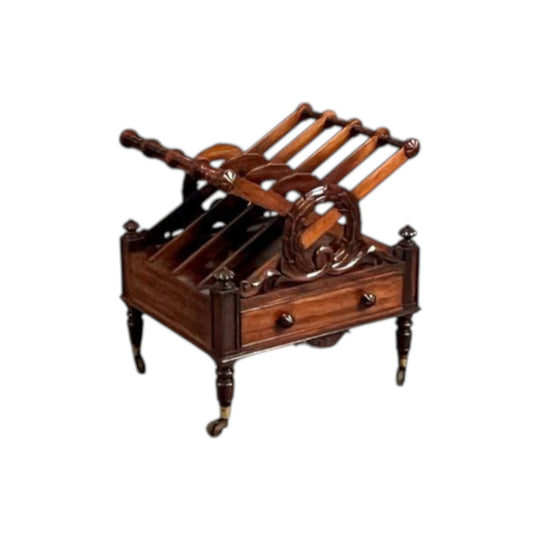 Antique English George IV period circa 1825 Rosewood Music Canterbury.