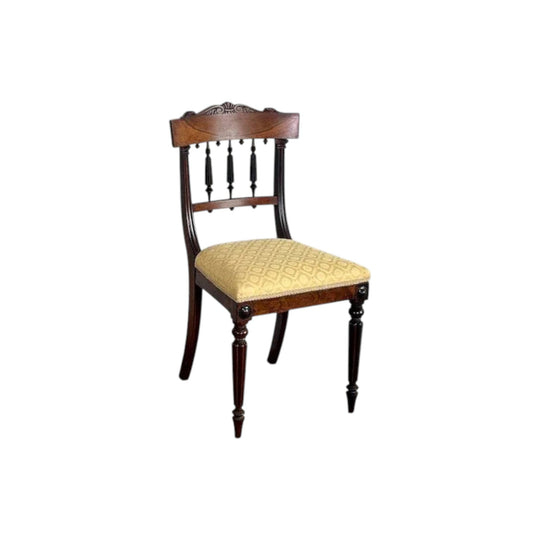 Antique English George IV period Rosewood set of Ten Dining Chairs.