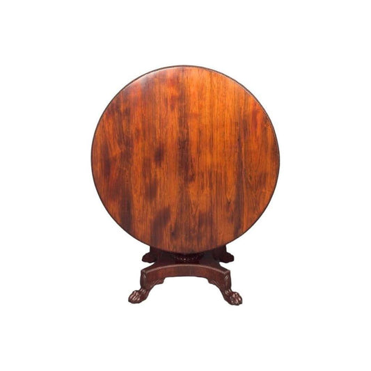 Antique English George IV / William IV Rosewood circular tilt top Dining Table | Bazaa | Designer, Vintage and Antique Furniture