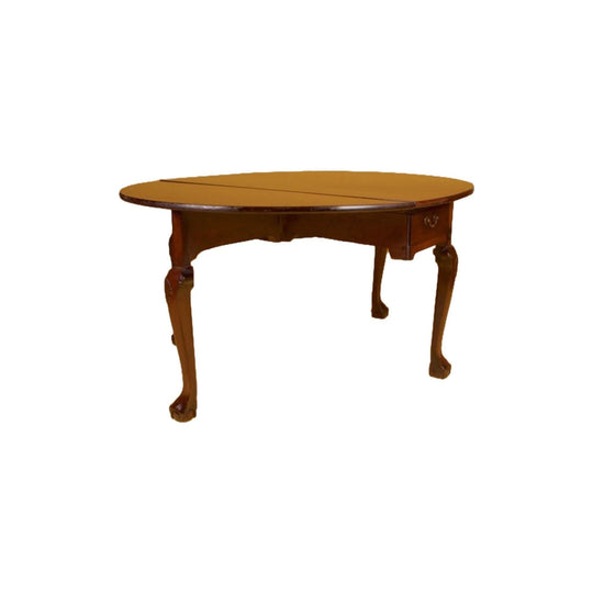 Antique English Georgian II Mahogany Drop Side Dining Table