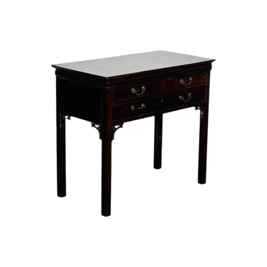 Antique English Georgian Mahogany Side Table.